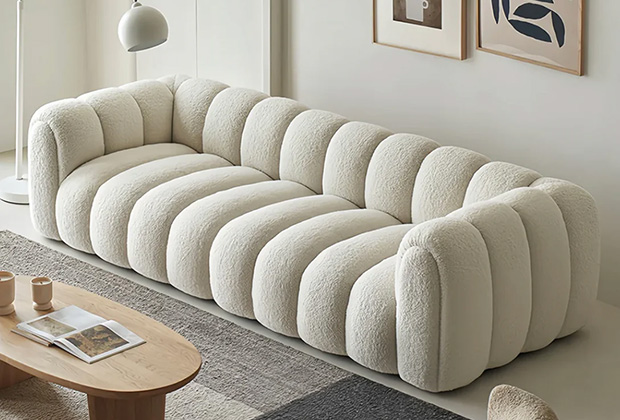 Fleece Fabric Sofa